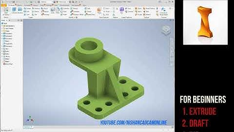 Autodesk Inventor - Part Design Tutorial for Beginners 06