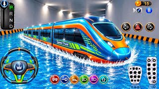 New Colourful Train Driving on Water 🌊🚆🔥 | Amazing Water Train Challenge | 3D Driving Class 2 screenshot 2