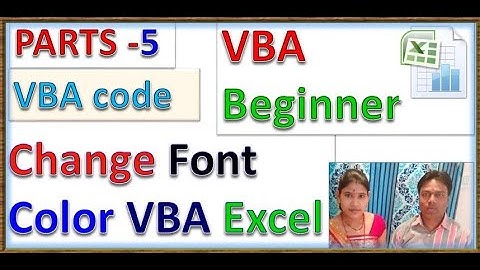 change front color VBA excel parts5| change font color vba excel | BASIC VBA