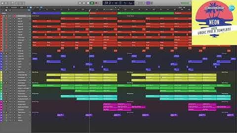 Logic Pro X Template Neon (House) #logicproxtemplate #logicprox #logicpro