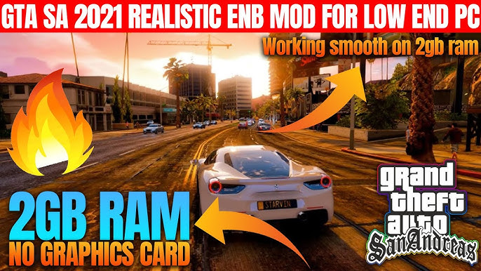 🔥How To Remaster GTA San Andreas - 2022 ✓ Realistic Graphics Mod [ Best  For Low End PC!! ] 