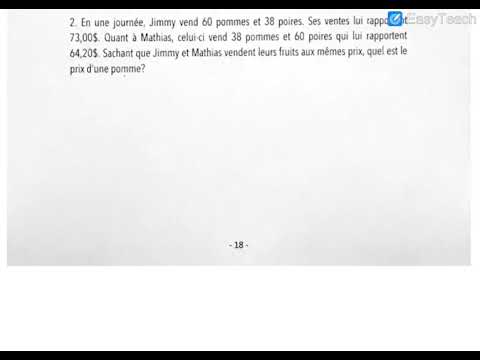 Sec4: Géométrie analytique: Exercice #2