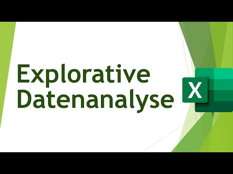 Video: Wie hilft Microsoft Excel einer Person bei der Analyse statistischer Daten?