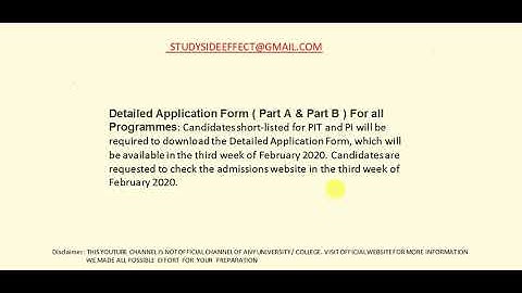 TISSNET-2020 || DETAIL APPLICATION FORM (DAF) || UPLOAD IN THIS WEEK???