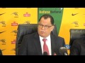 Bafana coach an**unced