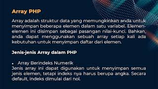 Pemrograman PHP-Function and Array