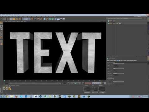 Cinema 4D: How to put Textures on your Text [Voice Tutorial]