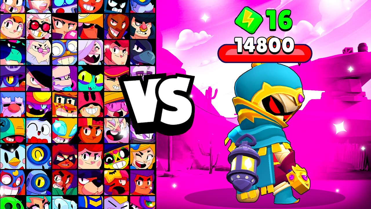 SANDSTALKER LILY vs ALL BRAWLERS! With 16 POWER-UPs! | Brawl Stars