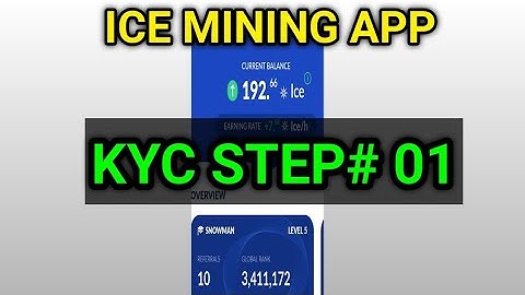$100 ICE TOKEN PER DAY | ICE APP KYC STEP 1 | ICE APP KYC