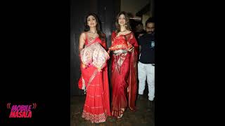 Who is this Goddess? Shilpa Shetty looks dazzling in a ravishing red saree, and we are obsessed!