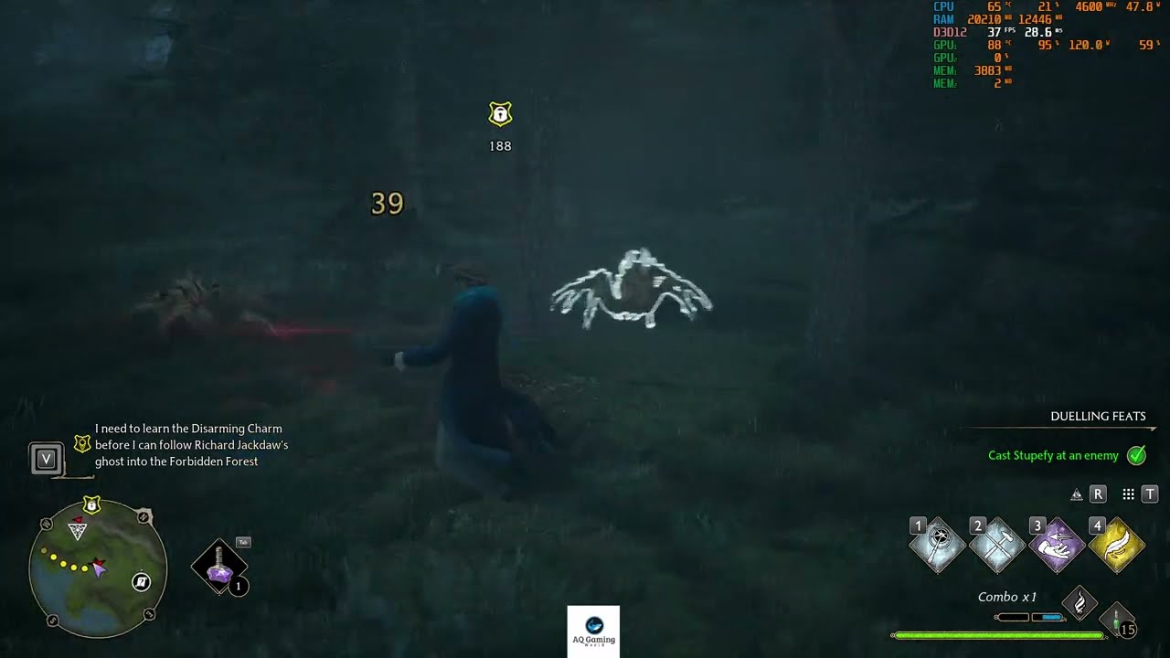 Spiders in Hogwarts Legacy on AMD Rx 570