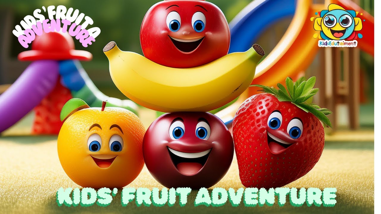Fruity Fun | Fruit Playground Adventure |  Healthy Playtime: Teach Kids Their Benefits!