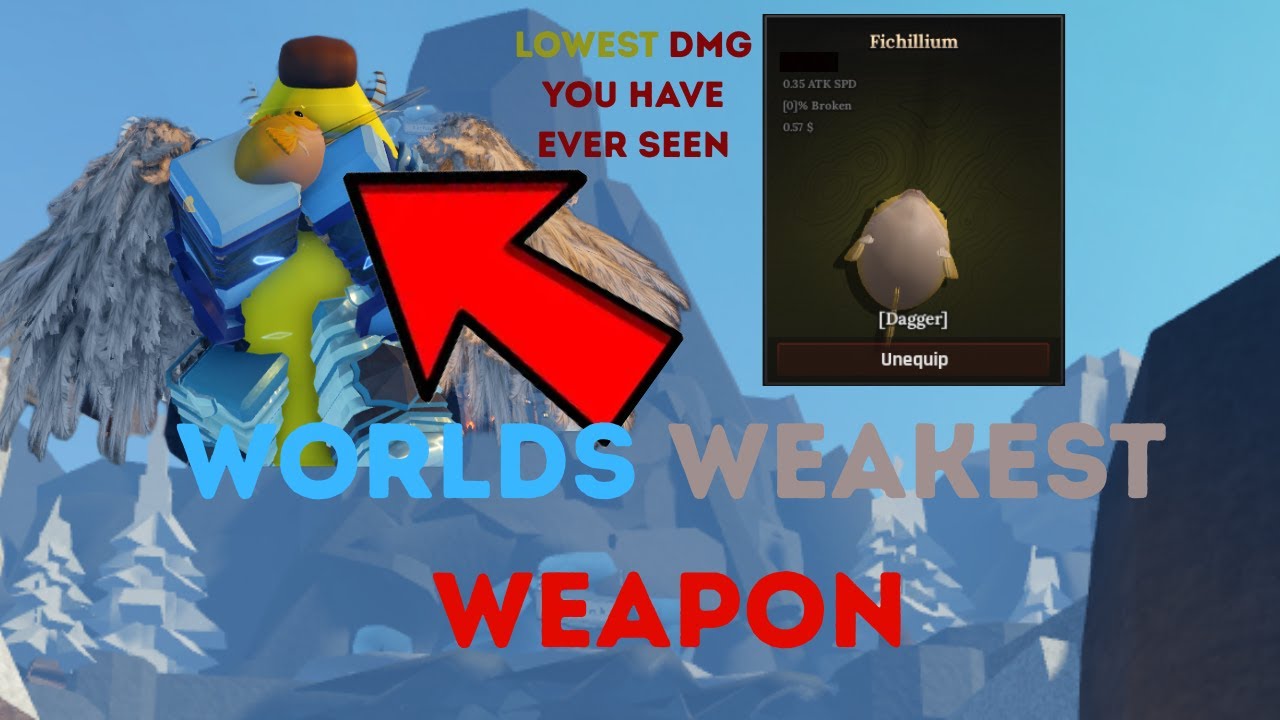 How I Made the WORLDS WEAKEST Sword in ROBLOX The Forge
