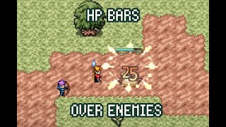RPG Maker MV   MZ: New Chrono Engine feature: Add HP Bars above Enemies! Free download!