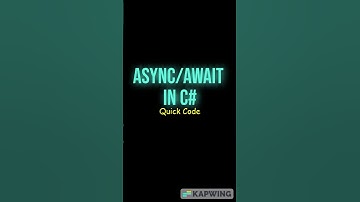 Learn async-await in C# | #shorts #csharp #tipsandtricks