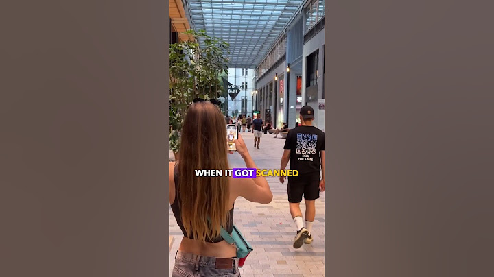 What happened if you wear a QR shirt at the mall? 😋 #tshirt #mall #reaction #experiment