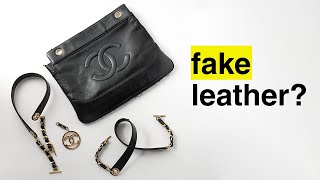 Vintage Chanel Bags : Did they use FAKE LEATHER? 
