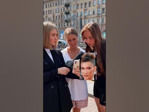 Делали Белла Хадид пластические операции по мнению прохожих - YouTube