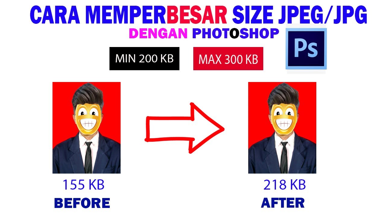 Cara Memperbesar Size JPEG JPG Dengan Photoshop YouTube Cara memperbesar size jpeg jpg dengan photoshop youtube