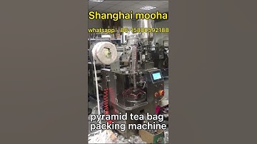 （complete video）#triangle #tea #bag with #nylon #packing #machine #herb #pyramid to #greece #england