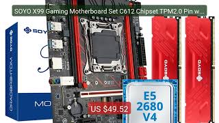 SOYO X99 Gaming Motherboard Set C612 Chipset TPM2.0 Pin with E... — Hot Deal 2026 | Limited Offer!
