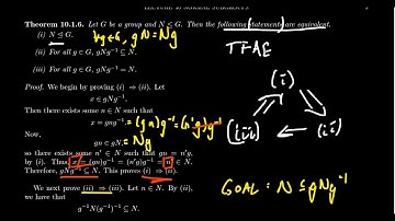 Properties of Normal Subgroups