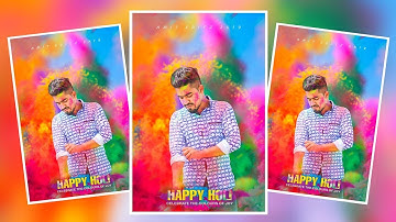 Holi Special Photo Editing // Happy Holi Photoshop Photo Manipulation Tutorial 2k19