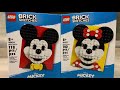 Lego brick sketches 40456  40457 mickey and minnie mouse build and review by mattmagic