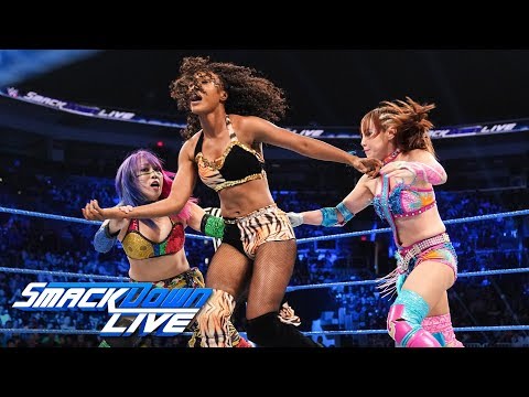 Kairi Sane & Asuka vs. local competitors: SmackDown LIVE, April 30, 2019