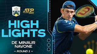 De Minaur V. Navone Round 1 Highlights Rolex Paris Masters 2024