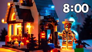 8 Minute Halloween Countdown Timer With Halloween Music - Lego Inspired