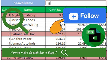 How to Add a Quick Search Box in Excel with Auto-Highlighting Search Results | No VBA Needed