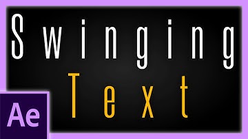 Swinging Text Appear Animation | After Effects Tutorial