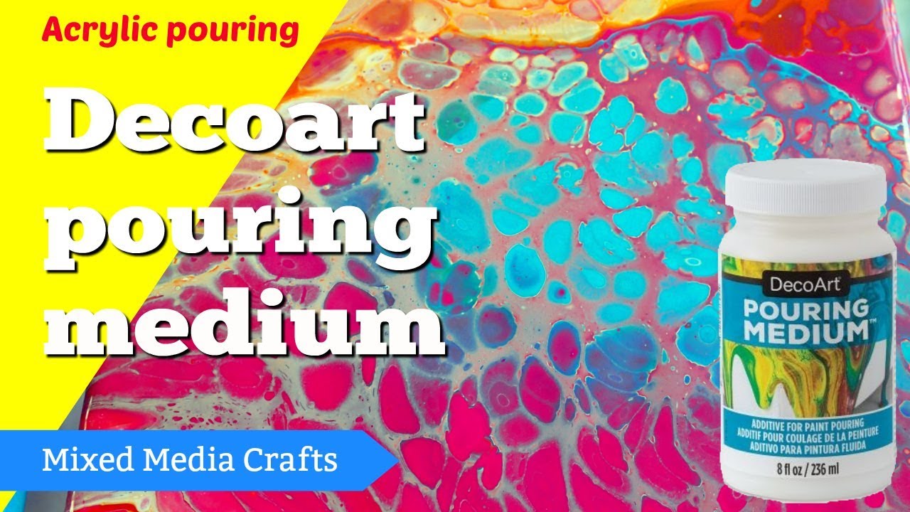 Decoart Pouring Medium 16-Ounce and Pixiss Acrylic Pouring Silicone Oil,  Pixiss Wood Paint Mixing Sticks
