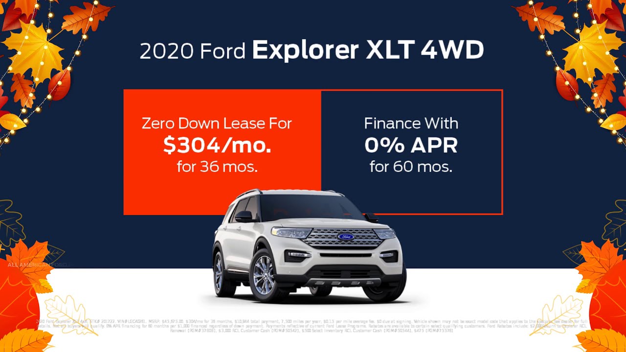 2020 Ford Explorer Specials at All American Ford in Old Bridge