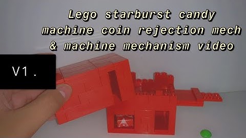 MiNi LEGO Starburst Vending Machine with Coin Rejection V1- Mechanism Video