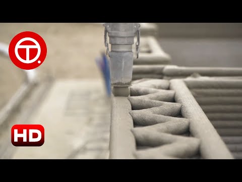 3d printed houses under construction. Real Buildings and projects build by Robotic | Time-Lapse