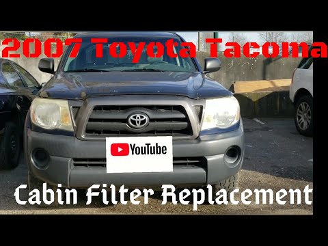 2007 Toyota Tacoma | HOW TO REPLACE CABIN FILTER - YouTube