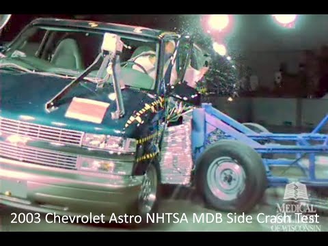 1996-2005 Chevrolet Astro / GMC Safari NHTSA MDB Side Crash Test