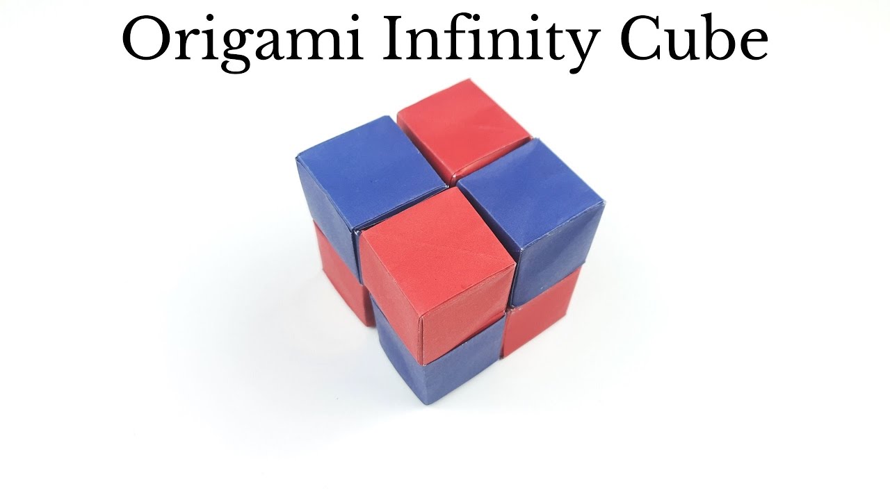 Origami Infinity Cube Tutorial - DIY Easy Paper Crafts - YouTube