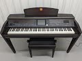 Yamaha clavinova cvp509 digital piano arranger and stool in dark rosewood finish stock number 24081