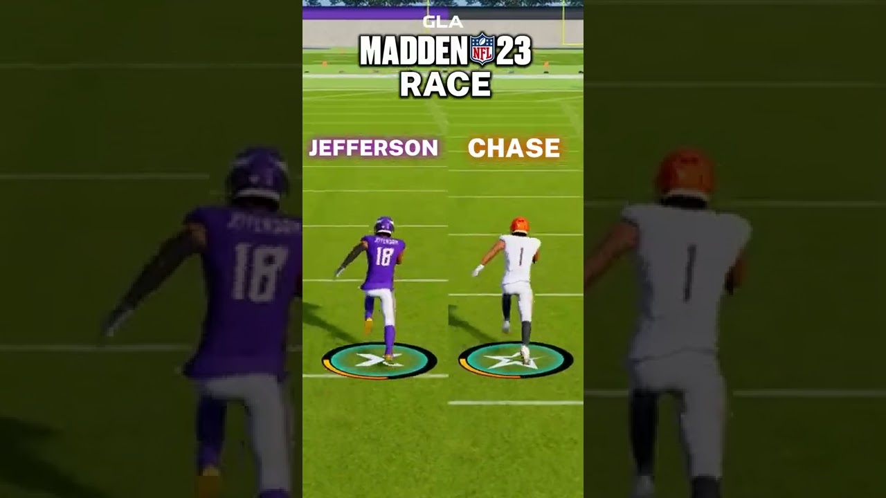 Justin Jefferson vs. Ja'Marr Chase - Madden 23 Race