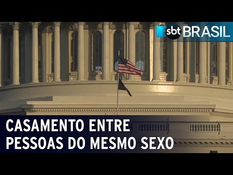 Casamento entre pessoas do mesmo sexo pode se tornar lei nacional nos EUA | SBT Brasil (10/12/22)