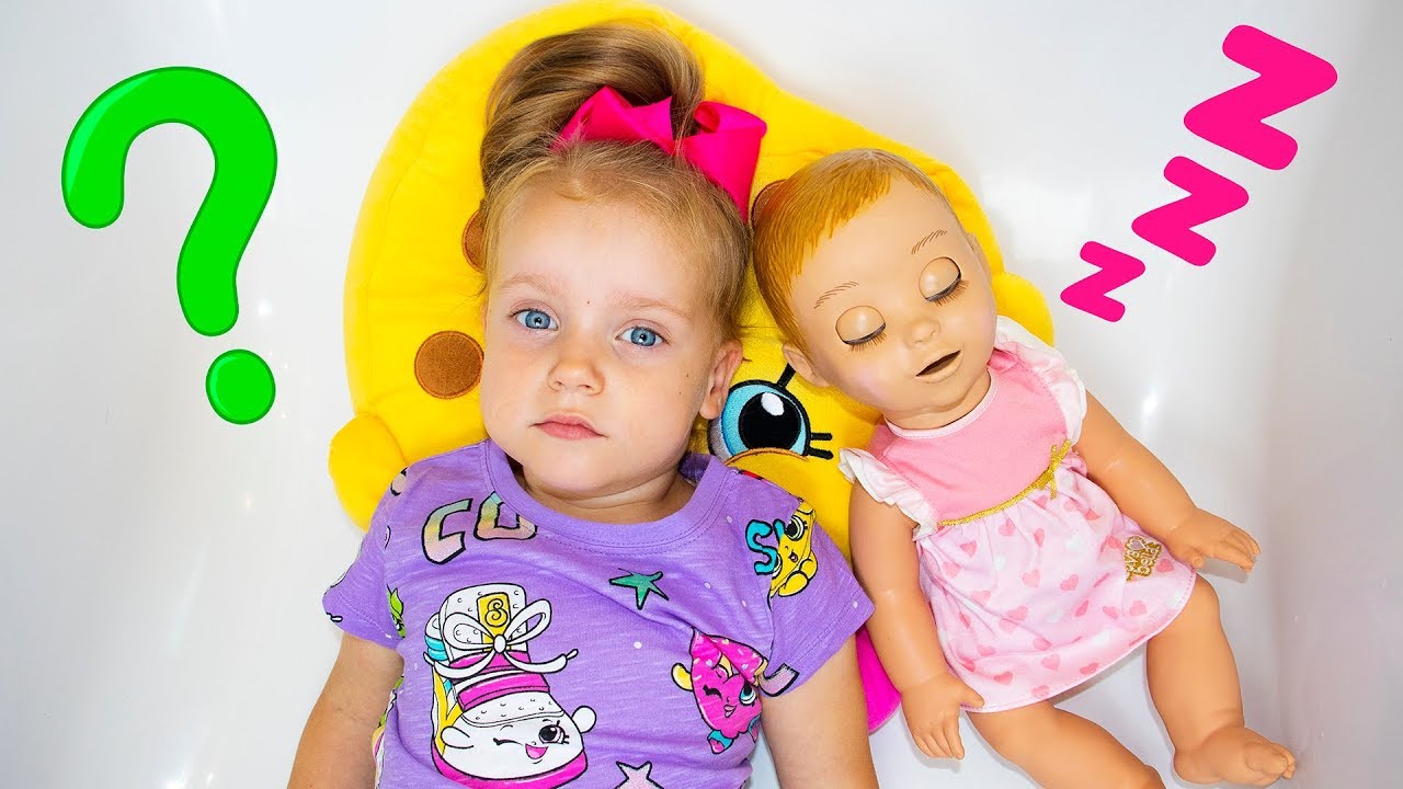 Gaby and Alex Pretend Play with Baby Doll Video for Children