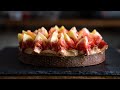 How to make Fig & Chocolate tart rose flavor