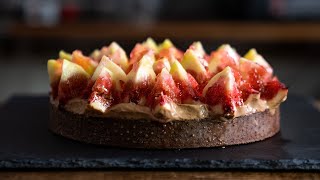 How to make Fig & Chocolate tart rose flavor