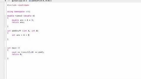 Writing very simple functions (C++ programming tutorial)