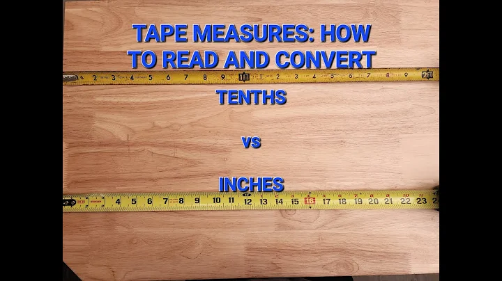 Tape Measures Explained: Inches and Tenths How to Read and Convert