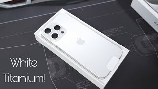 iPhone 15 Pro Max White Titanium Unboxing!