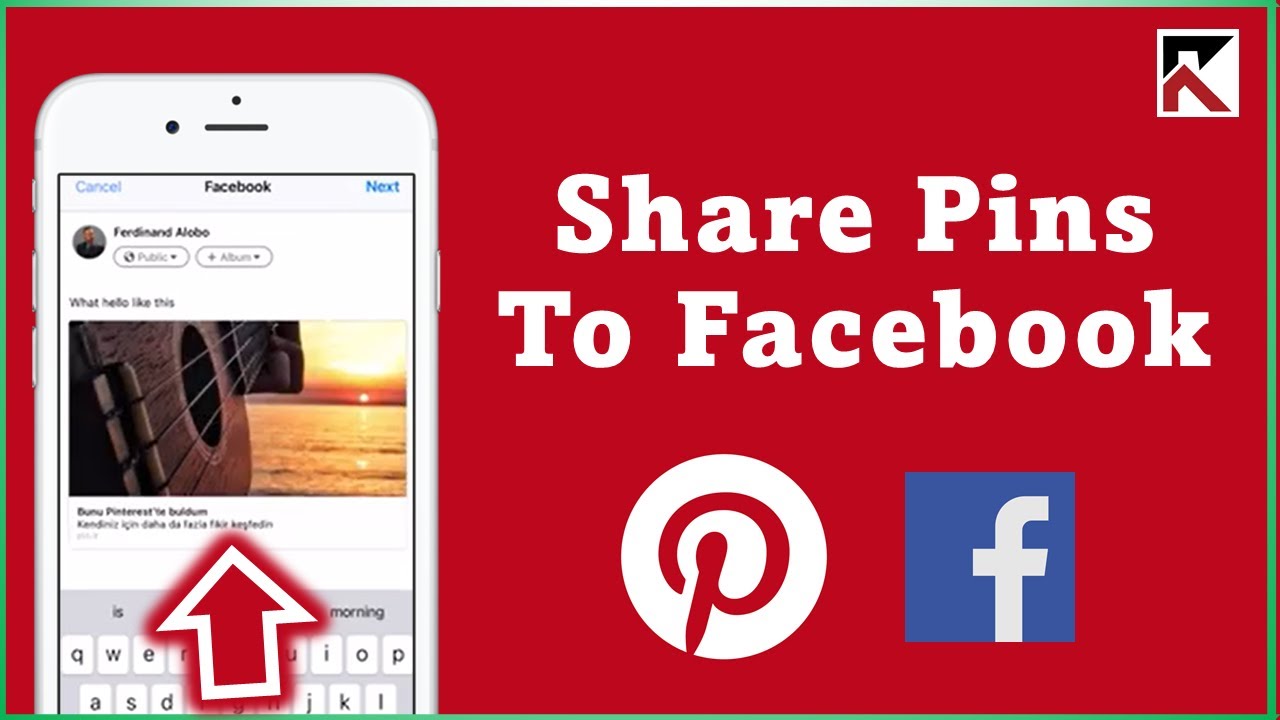How To Share Pinterest Pins To Facebook Post Pinterest Pin YouTube